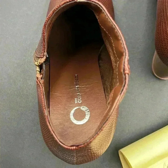 Brown Wedge Ankle Boots - Picture 7 of 7